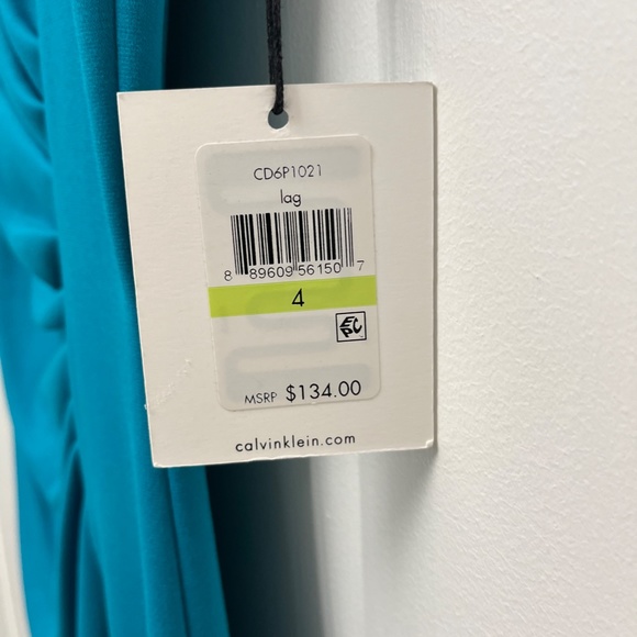 Turquoise Calvin Klein Dress - Picture 4 of 5